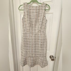 Ann Taylor Midi Tweed Dress Size 2
